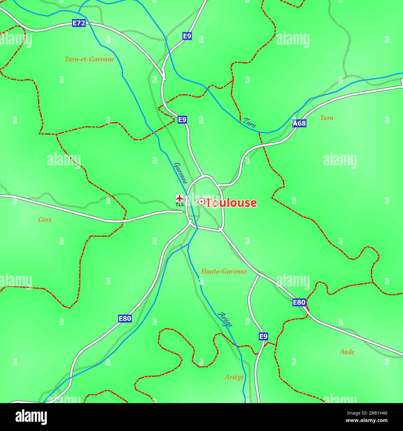 Toulouse map hires stock photography and images Alamy