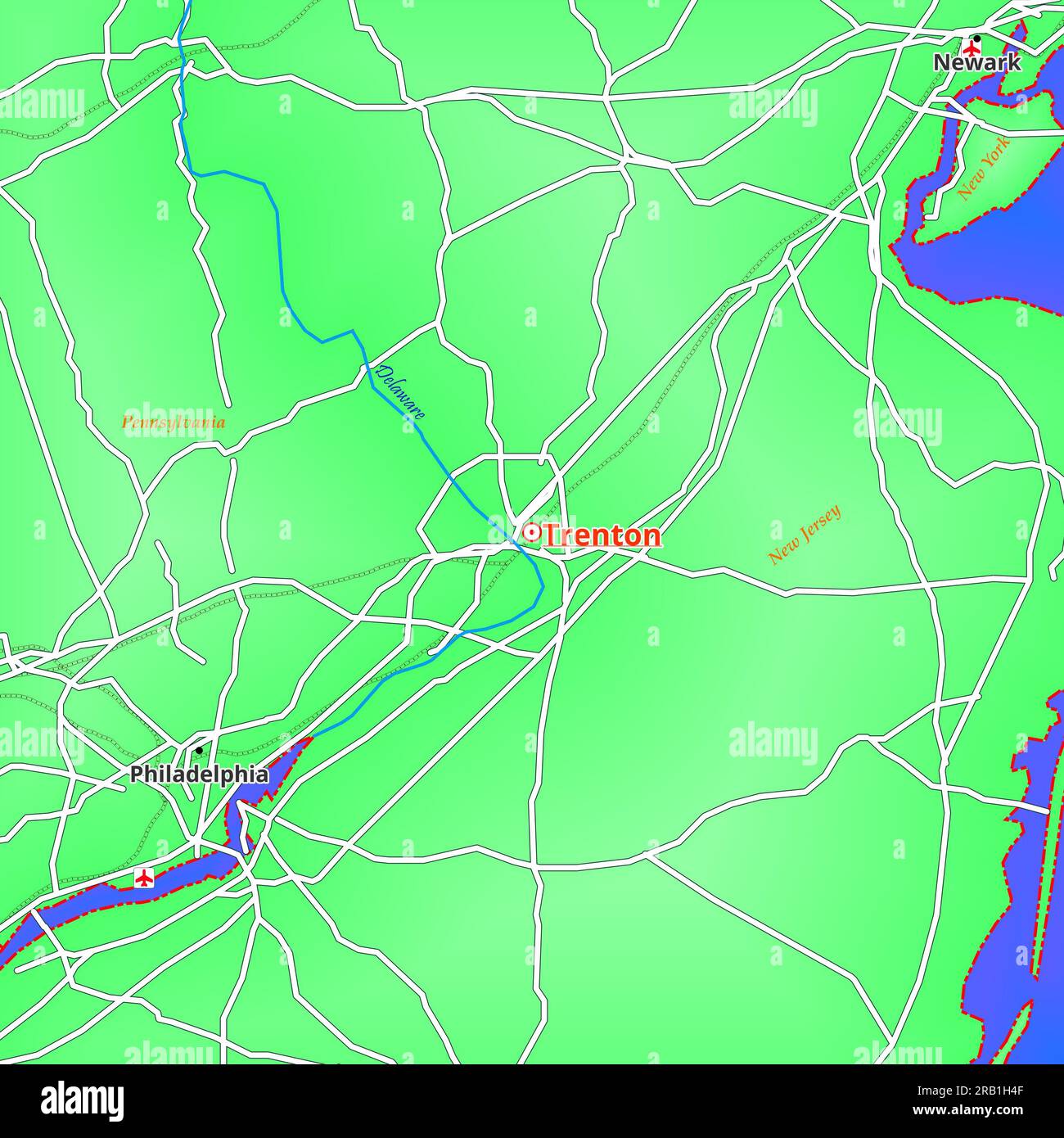 Map of trenton hires stock photography and images Alamy