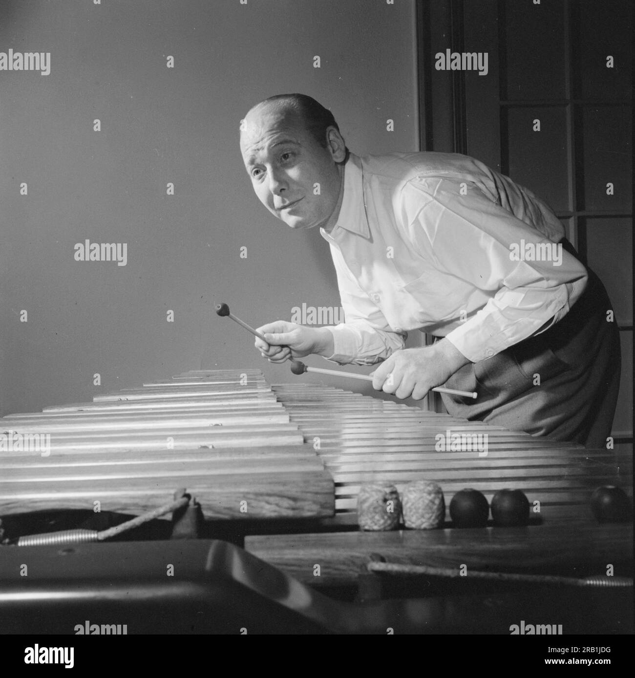Red Norvo (1908 – 1999) American musician, one of jazz's early vibraphonists, known as 'Mr. Swing'. Stock Photo