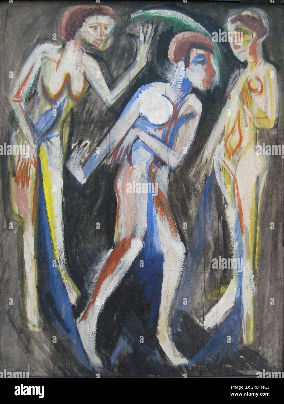 The Dance between the Women 1915 by Ernst Ludwig Kirchner Stock Photo