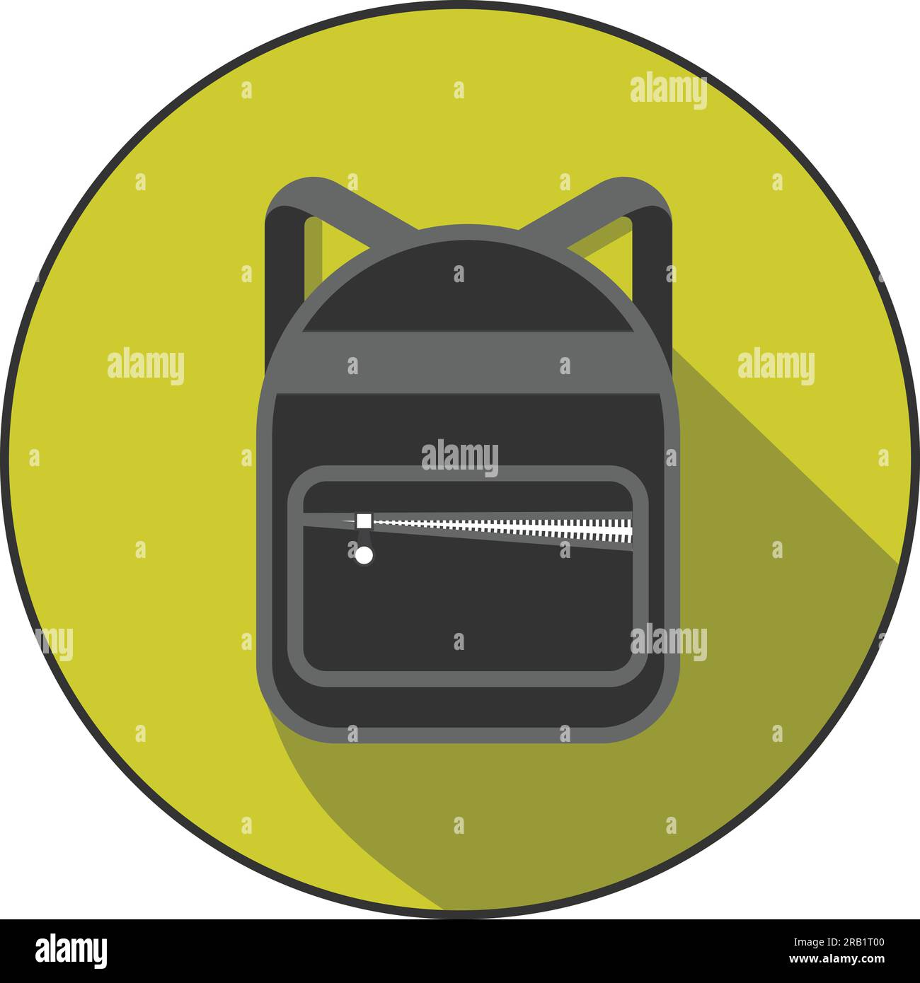 Backpack icon flat baggage icons Stock Vector Image & Art Alamy