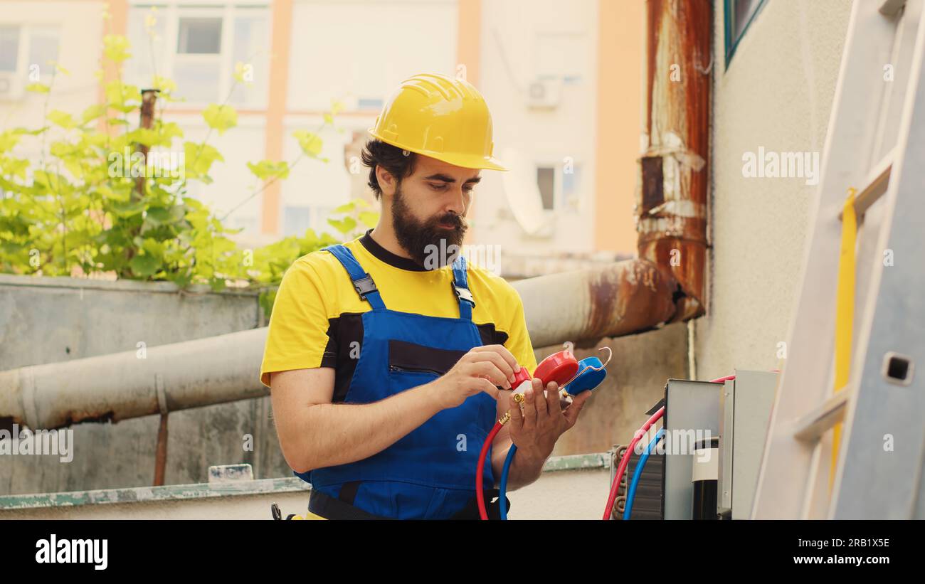 Capable specialist contracted by customer to detect HVAC system issues