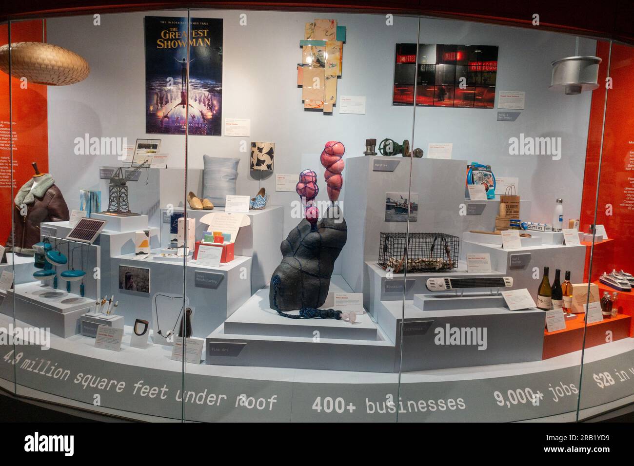 Products and jobs created by the businesses at the Brooklyn Navy yard in Brooklyn NYC Stock