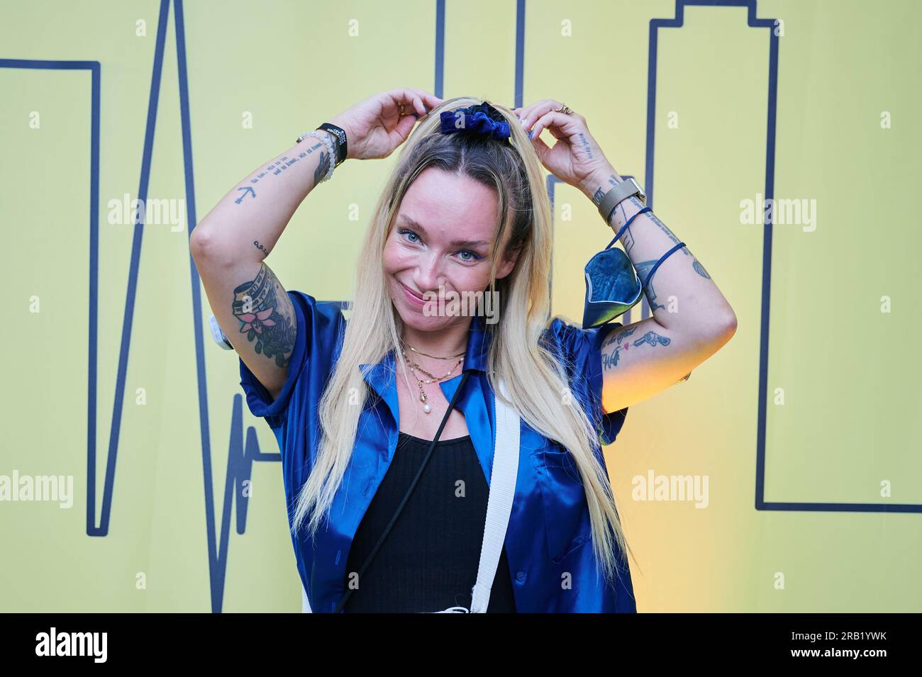 Berlin, Germany. 06th July, 2023. Visa Vie comes to the Prince Charles for the German Podcast