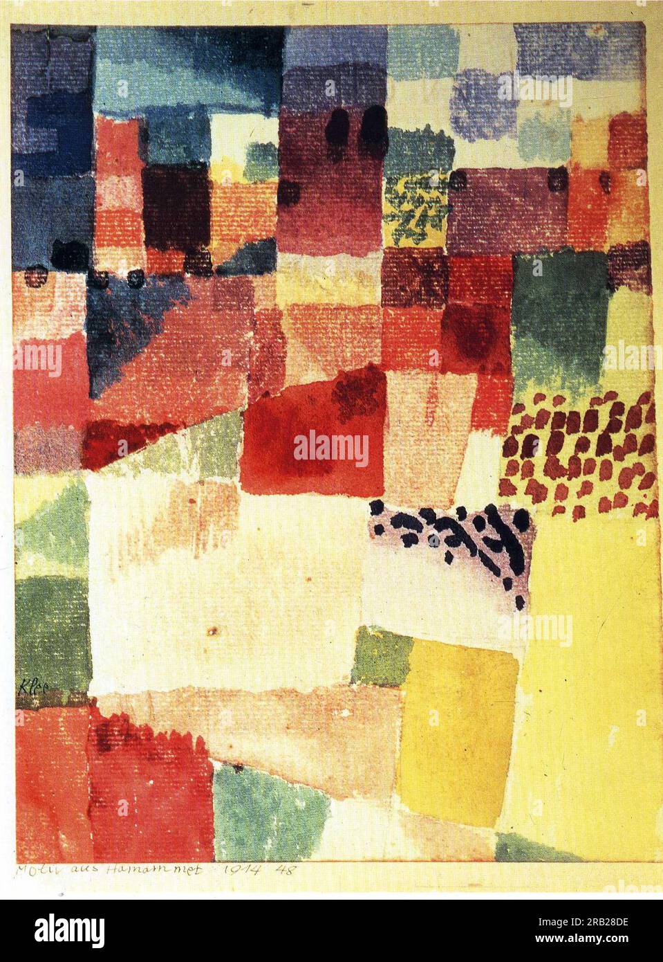 Death and fire 1940 by Paul Klee Stock Photo Alamy