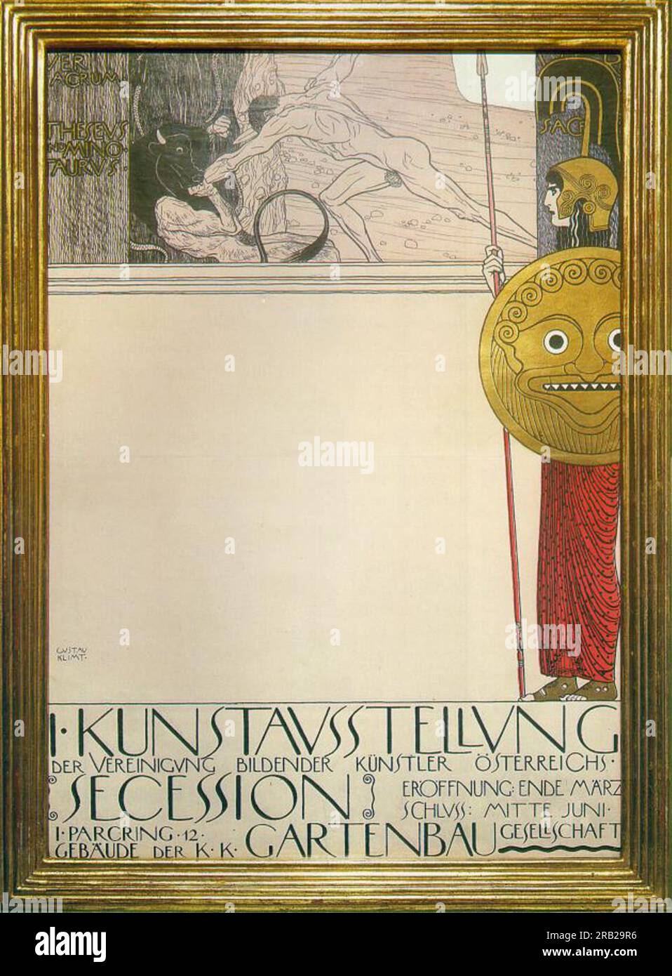 Poster for the First Art Exhibition of the Secession Art Movement 1898