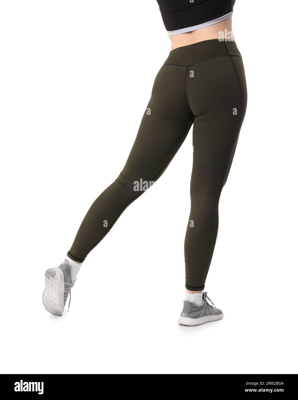 Black workout leggings Cut Out Stock Images & Pictures - Alamy