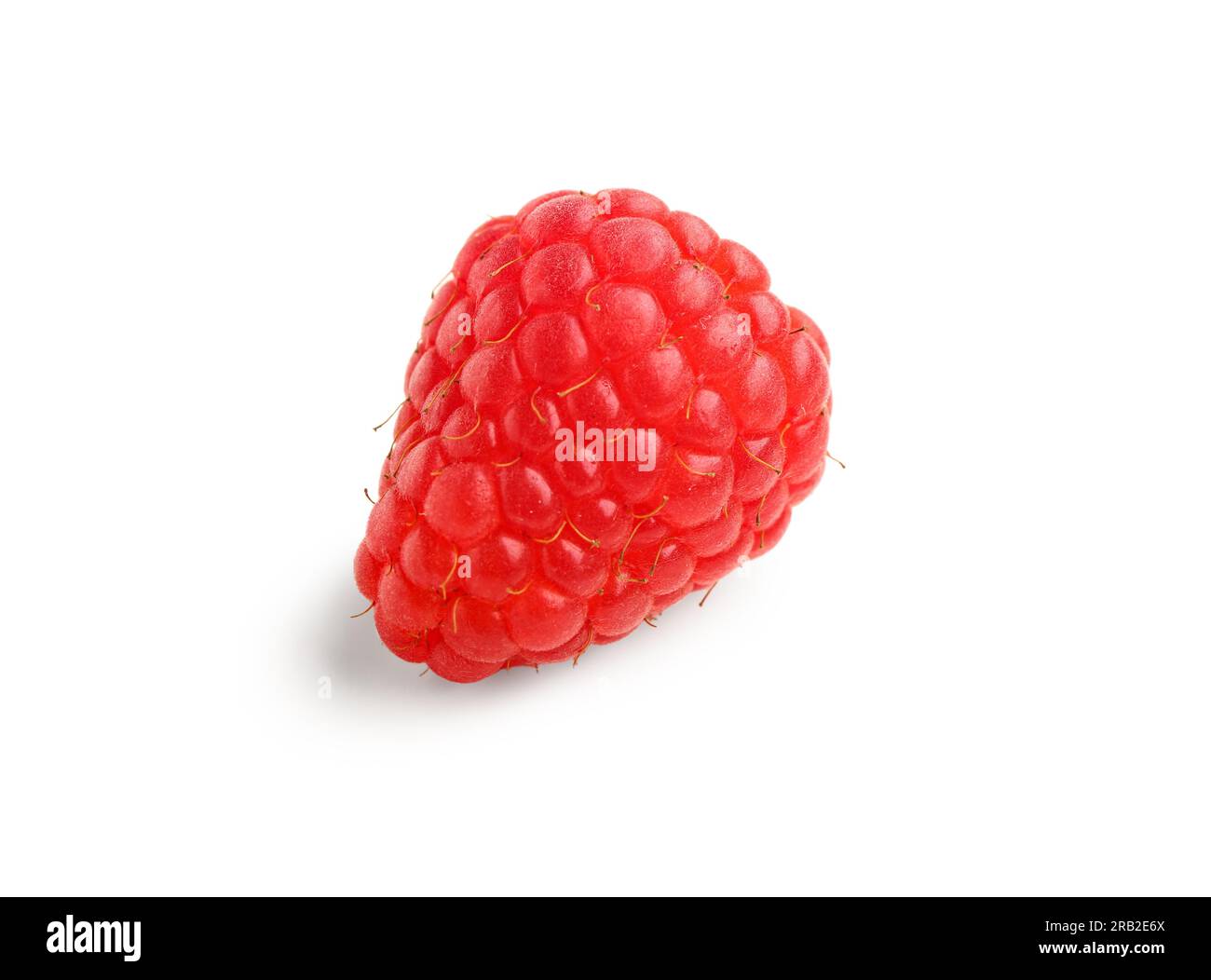 Fresh raspberry on white background Stock Photo - Alamy