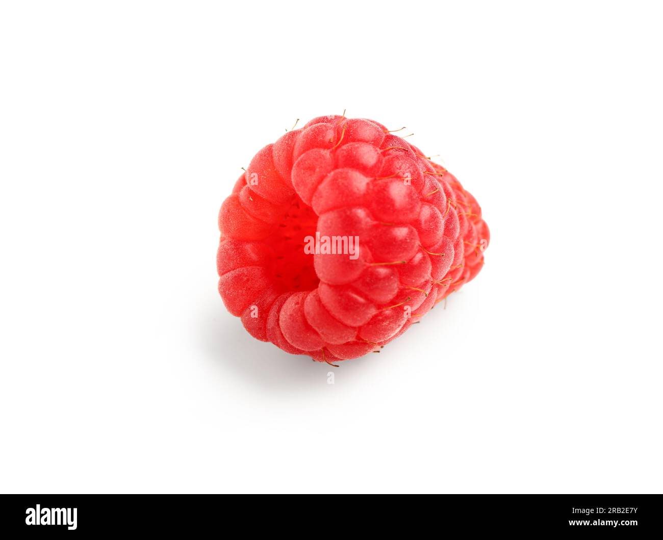 Fresh raspberry on white background Stock Photo - Alamy