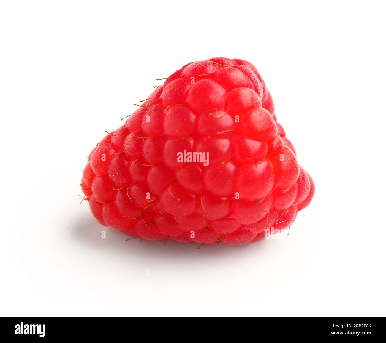 Fresh raspberry on white background Stock Photo - Alamy