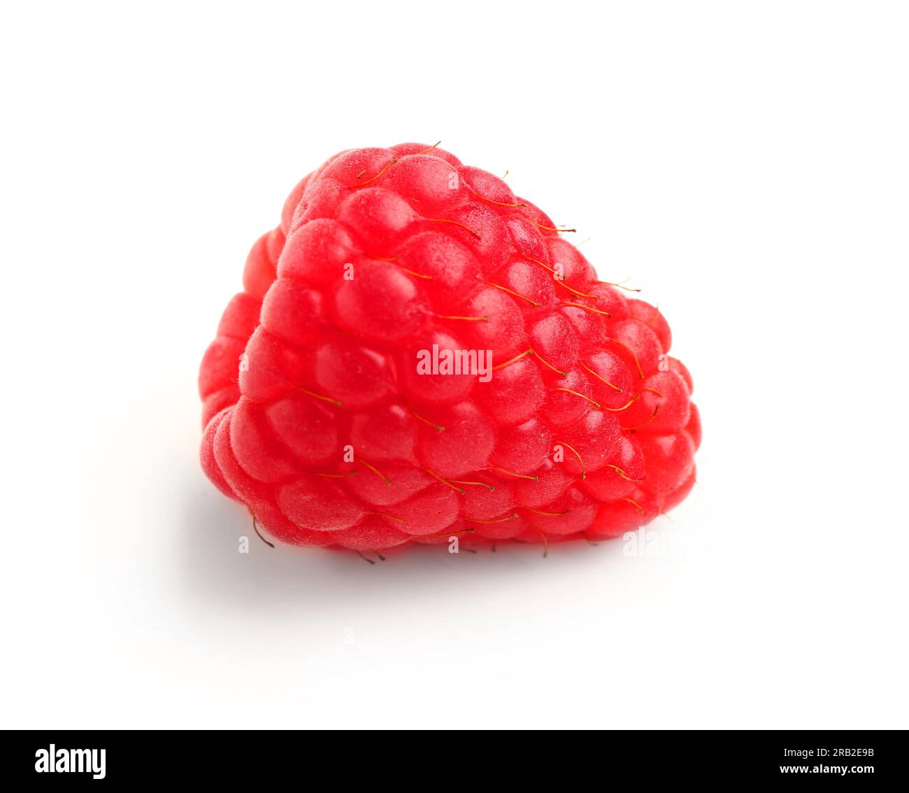 Fresh raspberry on white background Stock Photo - Alamy