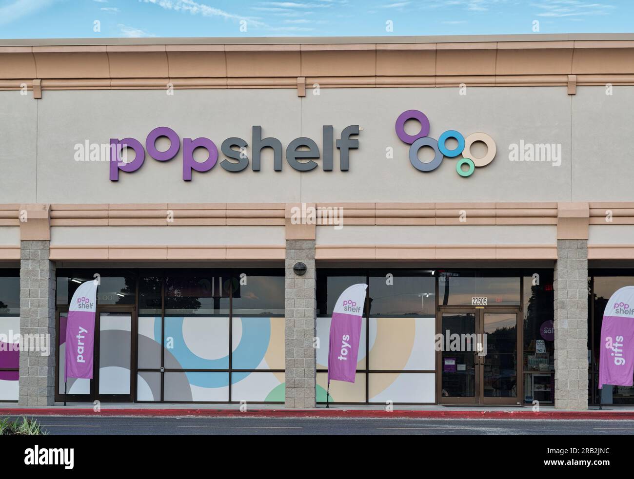 Houston, Texas USA 07042023 Popshelf business exterior storefront in