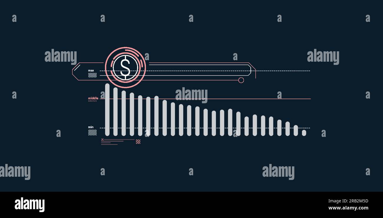 Abstract infographics of falling dollar exchange rate Stock Vector Image &  Art - Alamy