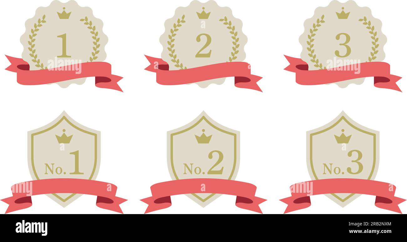 Winner emblem golden no Cut Out Stock Images & Pictures - Alamy