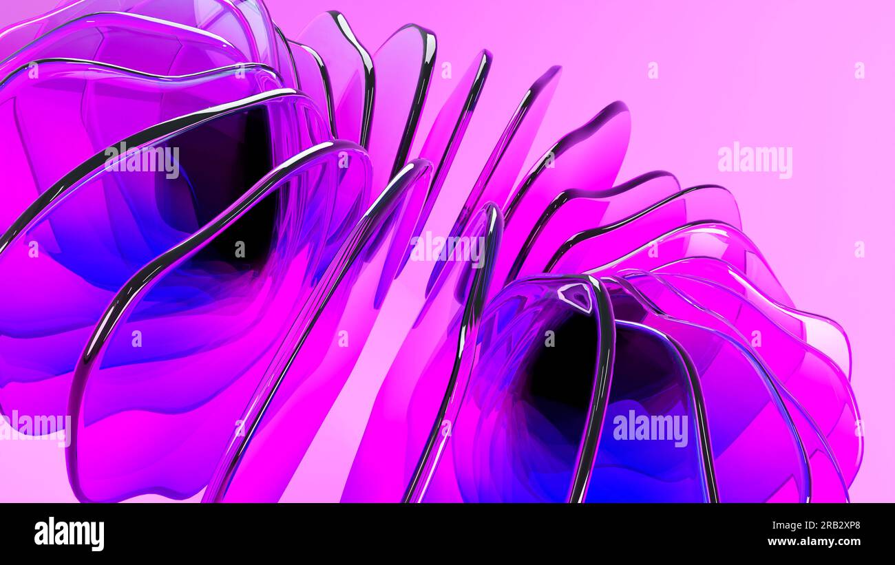 3d render, Abstract layer grossy wallpaper background Stock Photo - Alamy