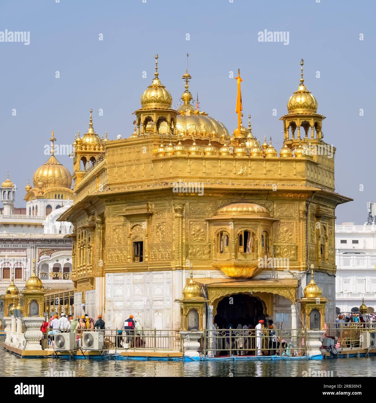 Beautiful View Of Golden Temple Harmandir Sahib In Amritsar Punjab 