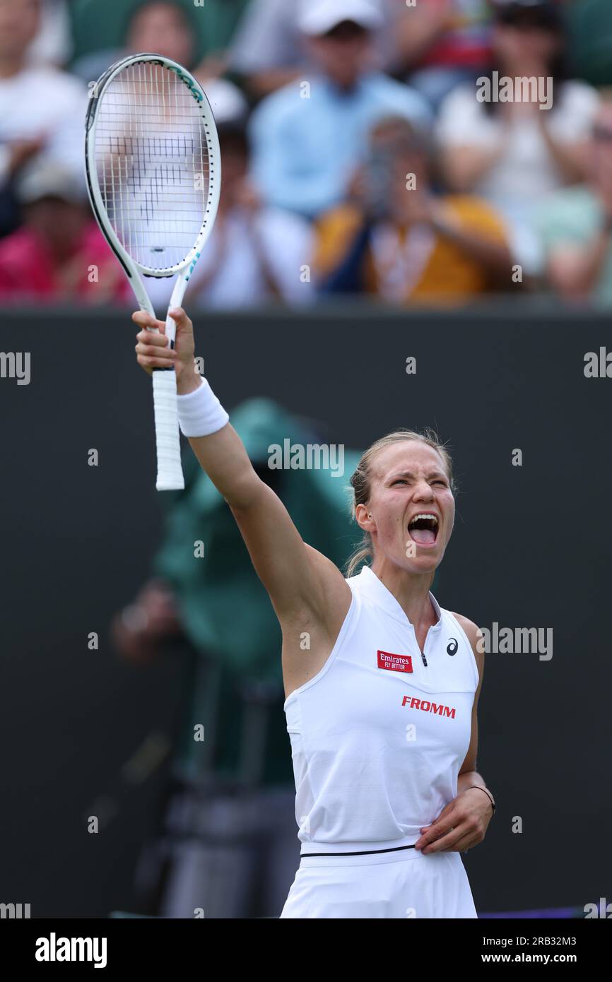 Viktorija Golubic during the 2023 Wimbledon Championships on July 6