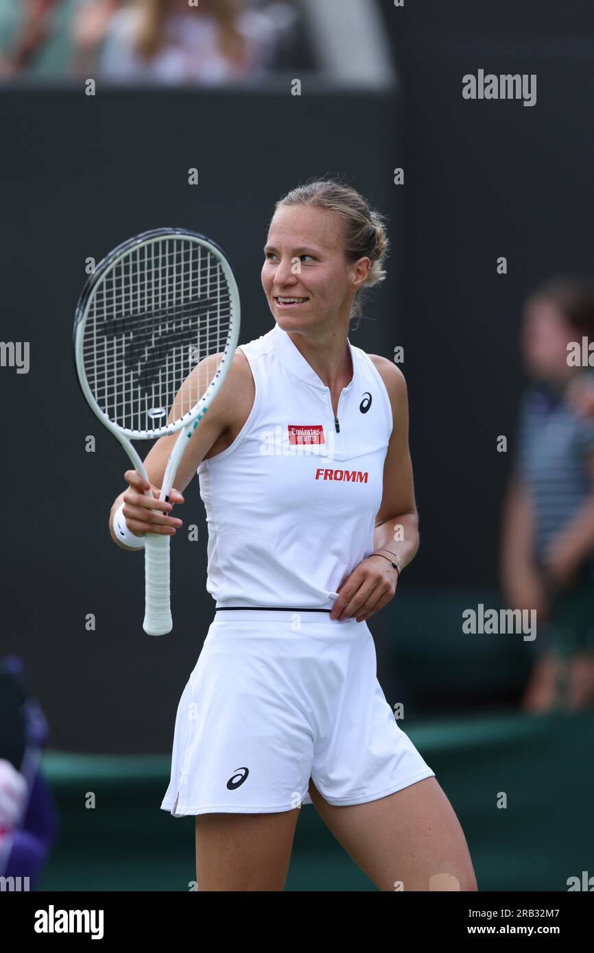 Viktorija Golubic during the 2023 Wimbledon Championships on July 6
