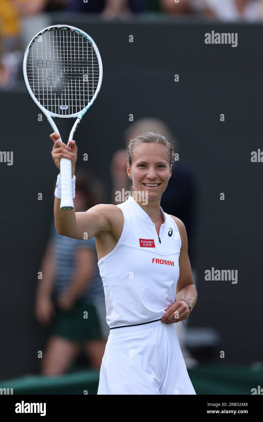 Viktorija Golubic during the 2023 Wimbledon Championships on July 6