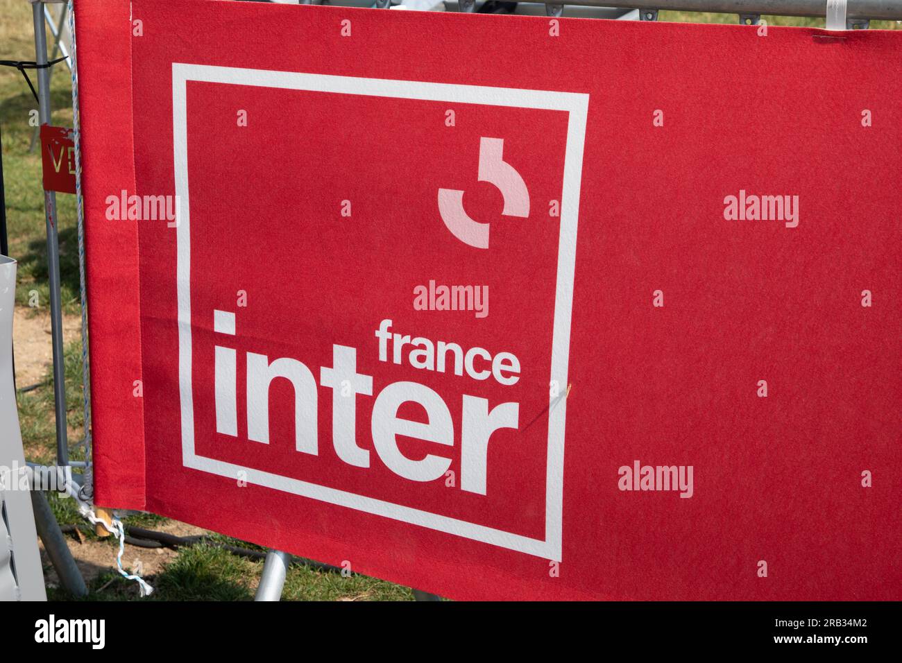 Bordeaux , France - 07 01 2023 : france inter brand logo and text sign of radio broadcaster network French public service Stock Photo
