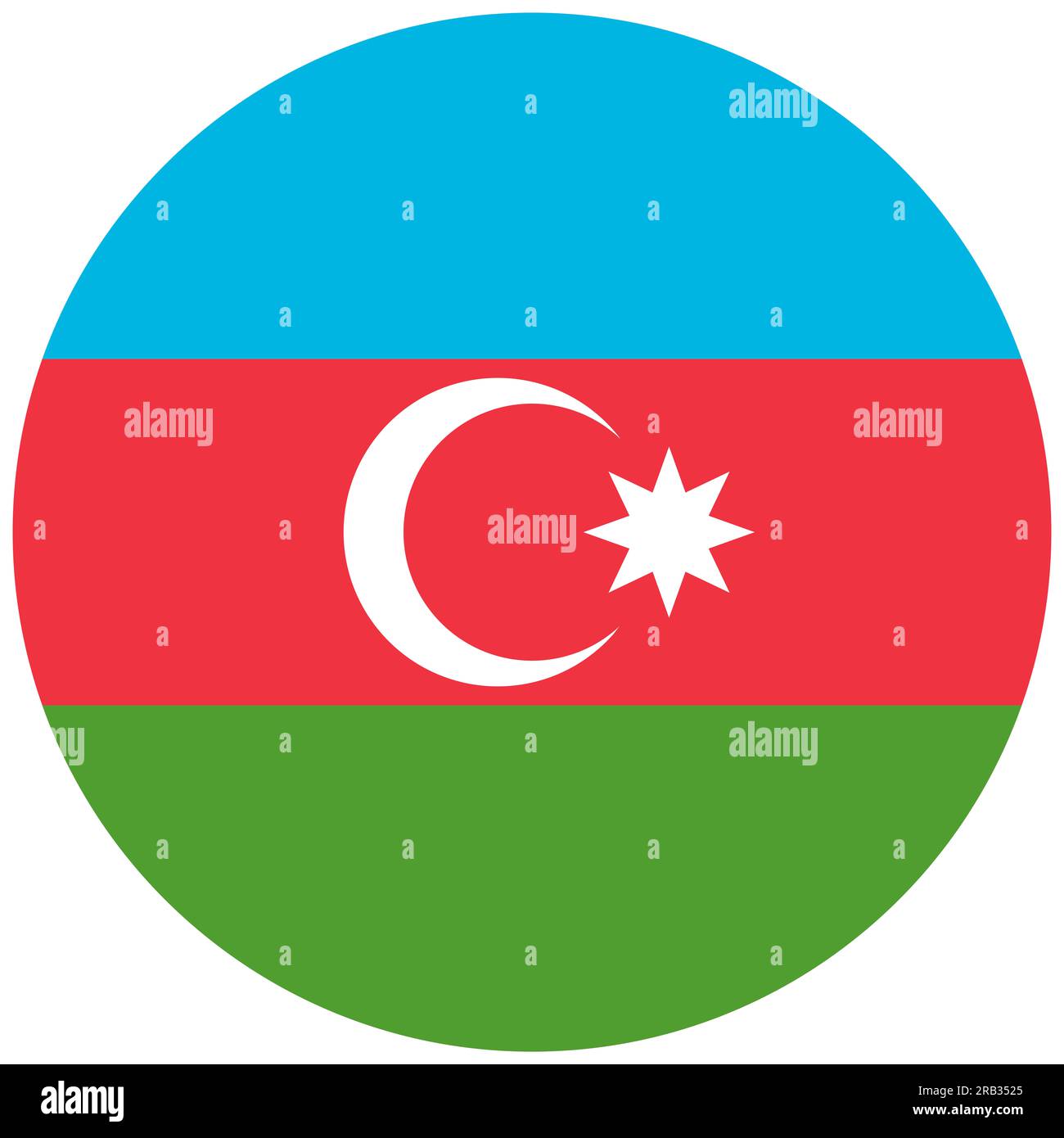 Azerbaijani Air Forces and Air Defense Troops roundel Stock Photo