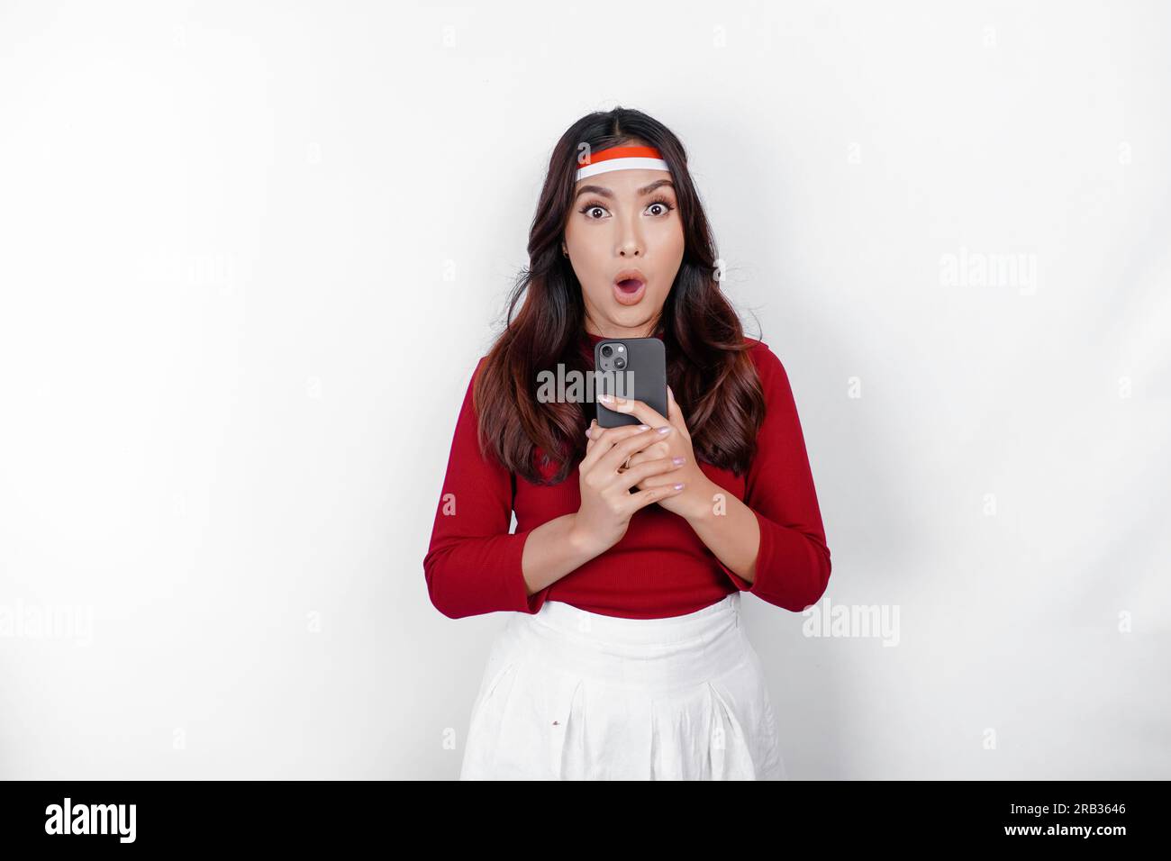 Shocking News. Surprised and Calm Woman Covers Her Mouth, Close-up,  Isolated on a White Background Stock Photo - Image of white, studio:  195679150