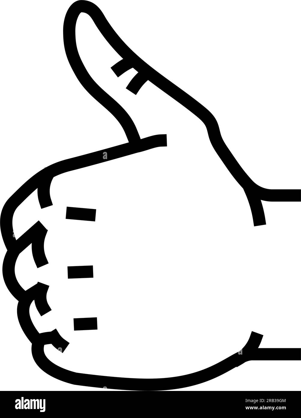 hand gesture shows class line icon vector illustration Stock Vector ...