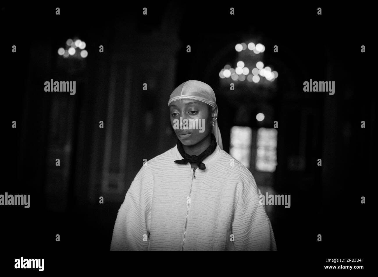 France, Paris, June 30, 2023. French rap singer Eesah Yasuke poses