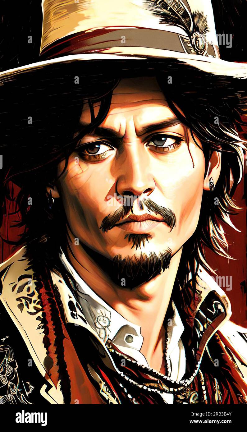 Johnny Depp Portrait Stock Photo Alamy
