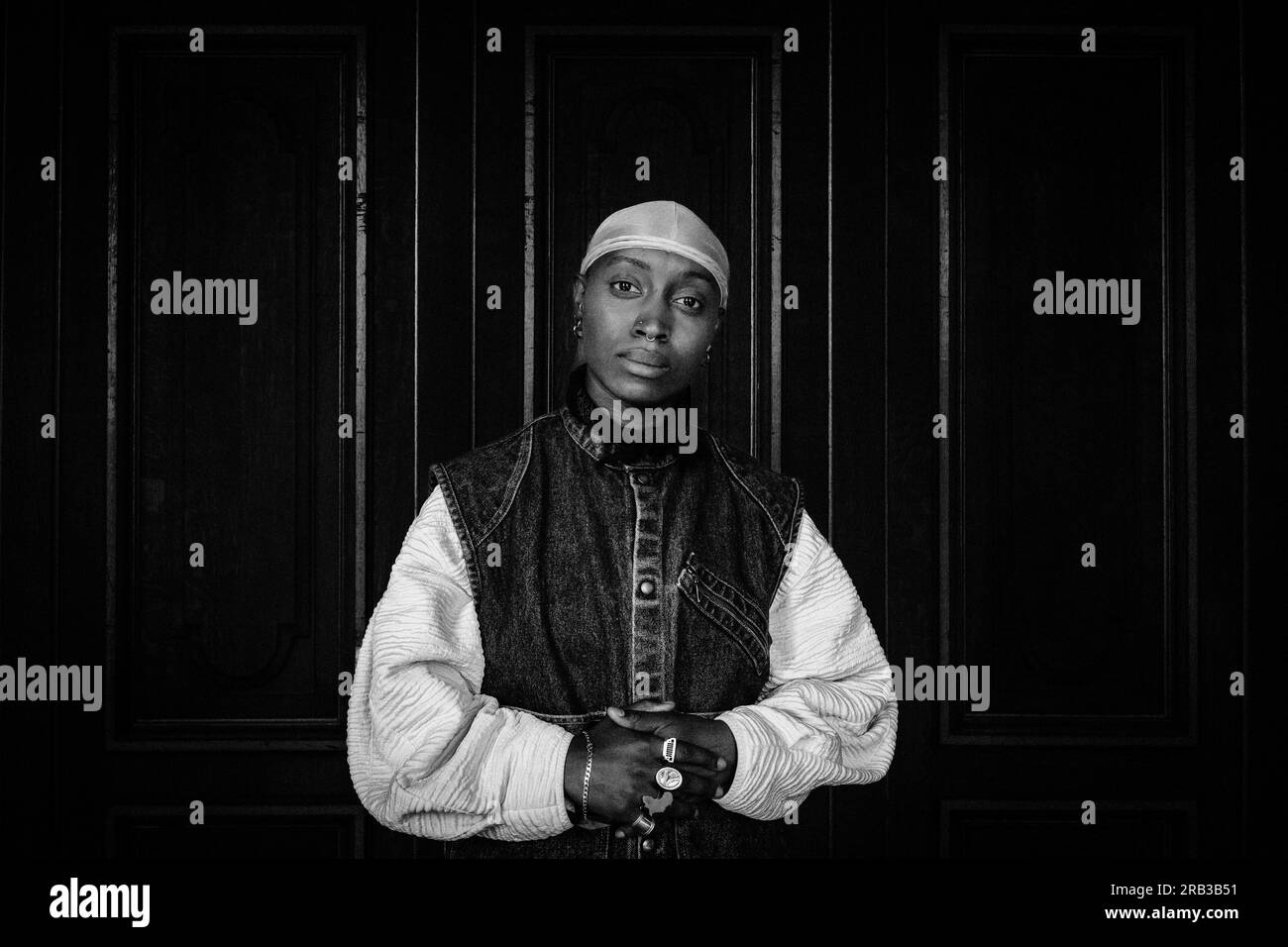 France, Paris, June 30, 2023. French rap singer Eesah Yasuke poses