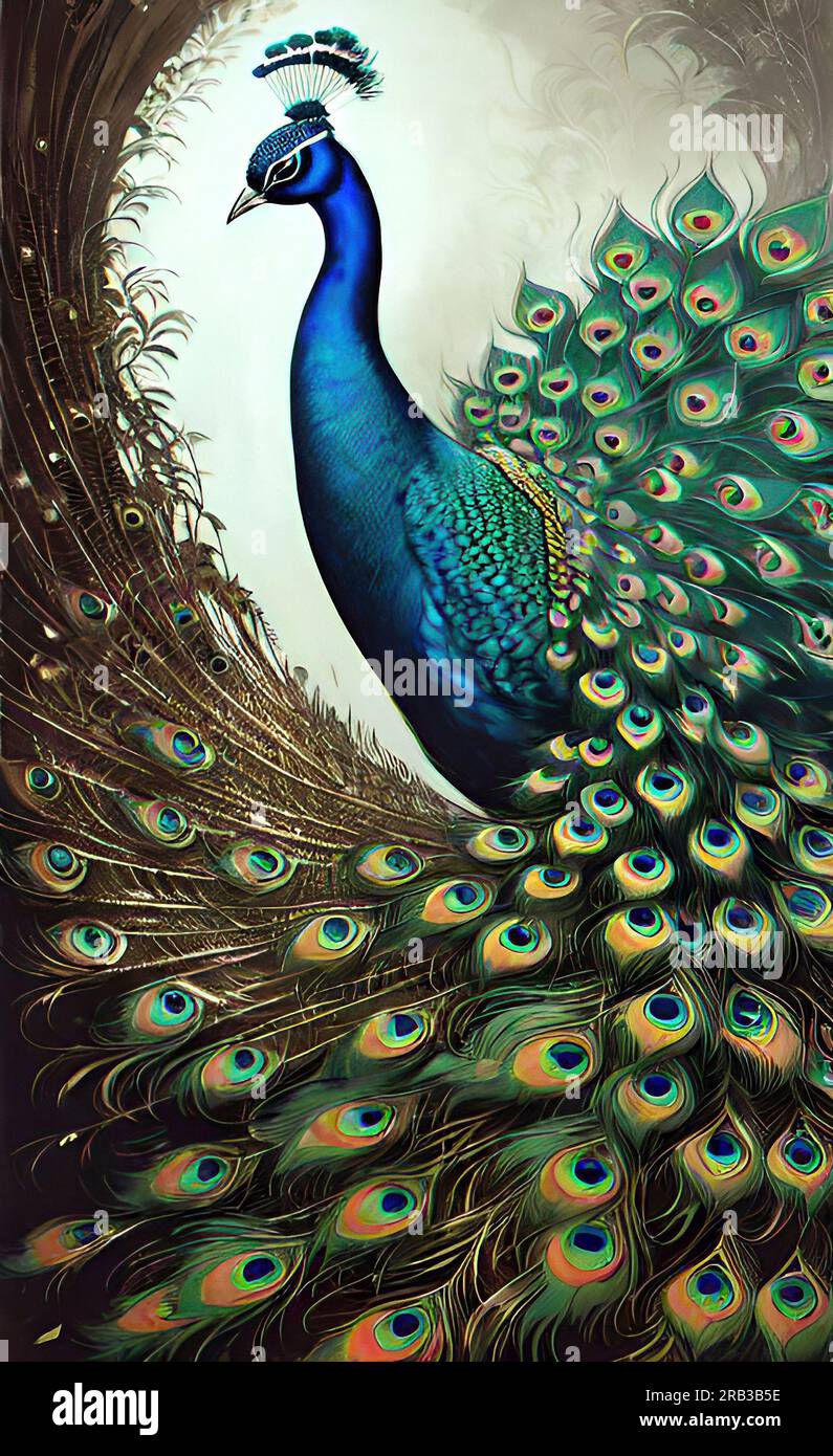 Indian peacock art hi-res stock photography and images - Alamy