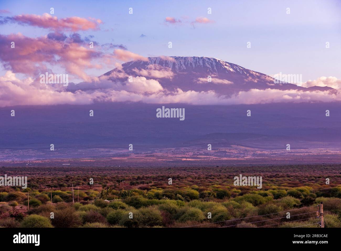 Emali Kimana Oloitokitok Road Highway Amboseli National Park Mount ...