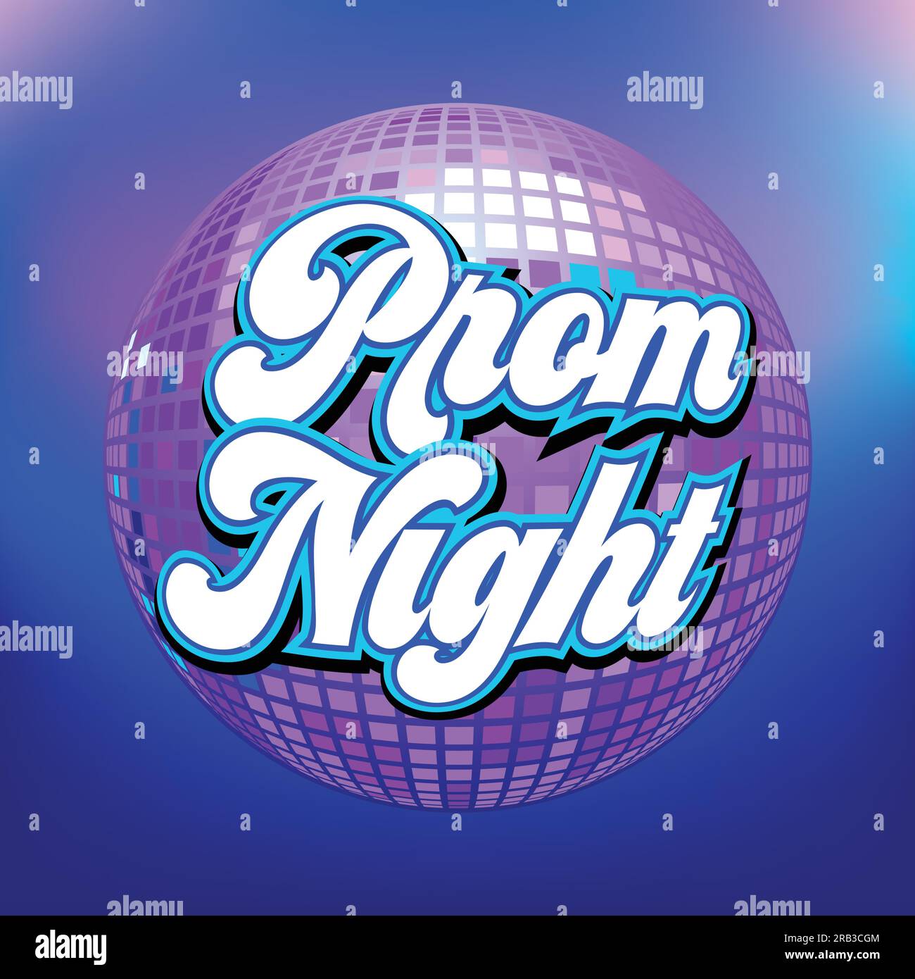 Prom night party background for poster or flyer Stock Vector