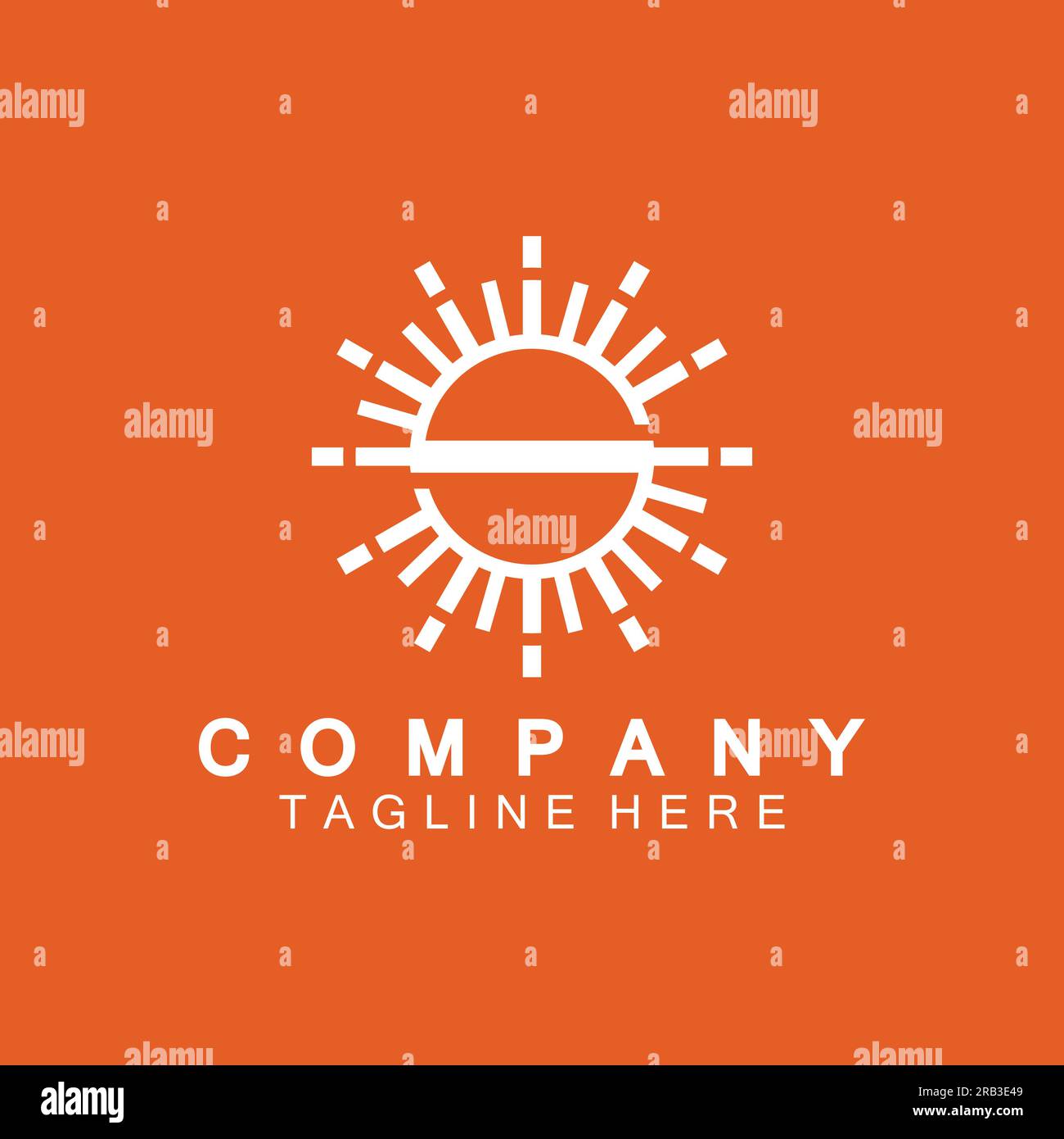 Letter S icon with Sun rays for Sun logo vector design template Stock Vector
