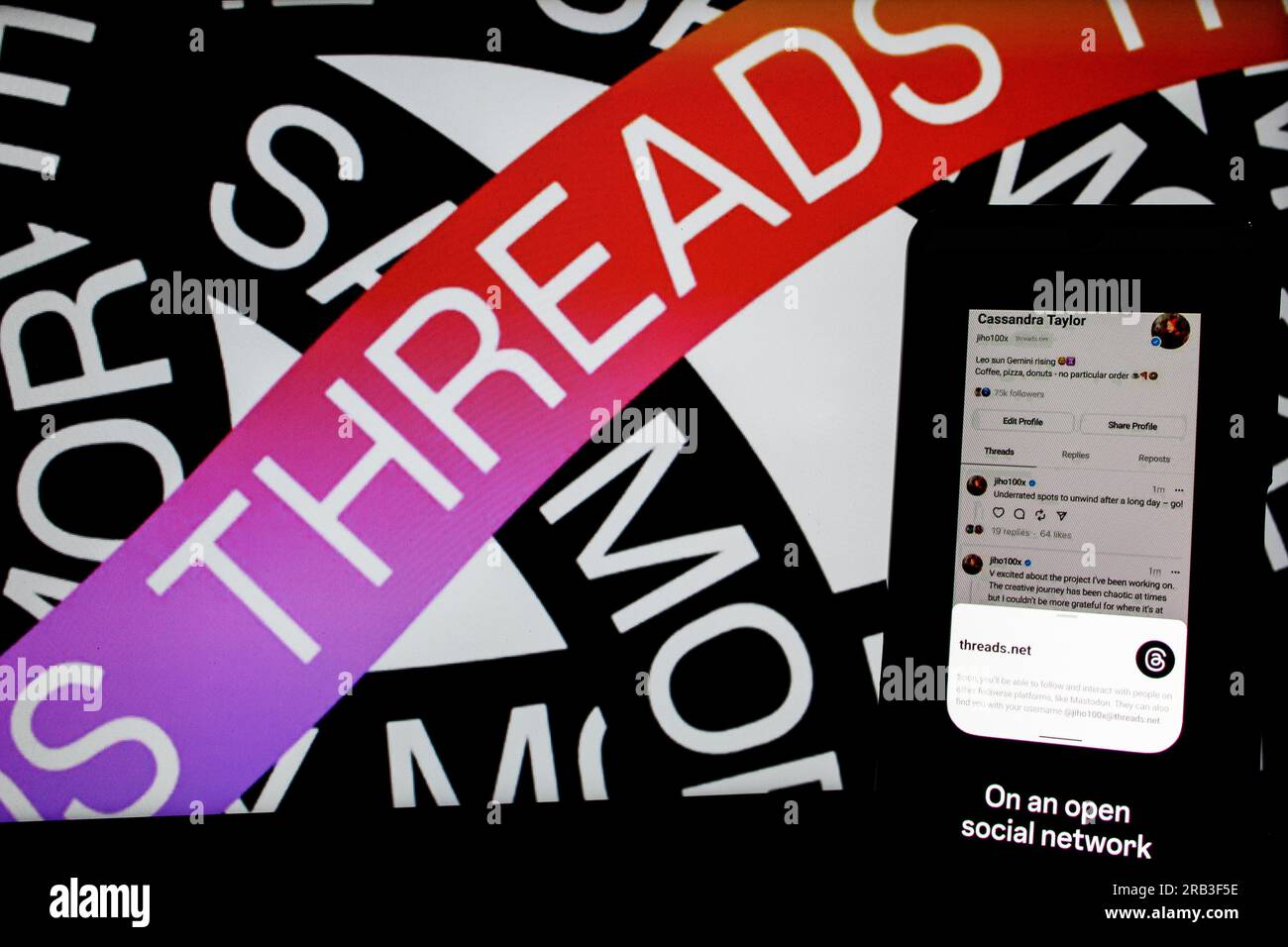 Threads Was Launched Bandung, West Java, Indonesia. 7th July, 2023. In this photo ...