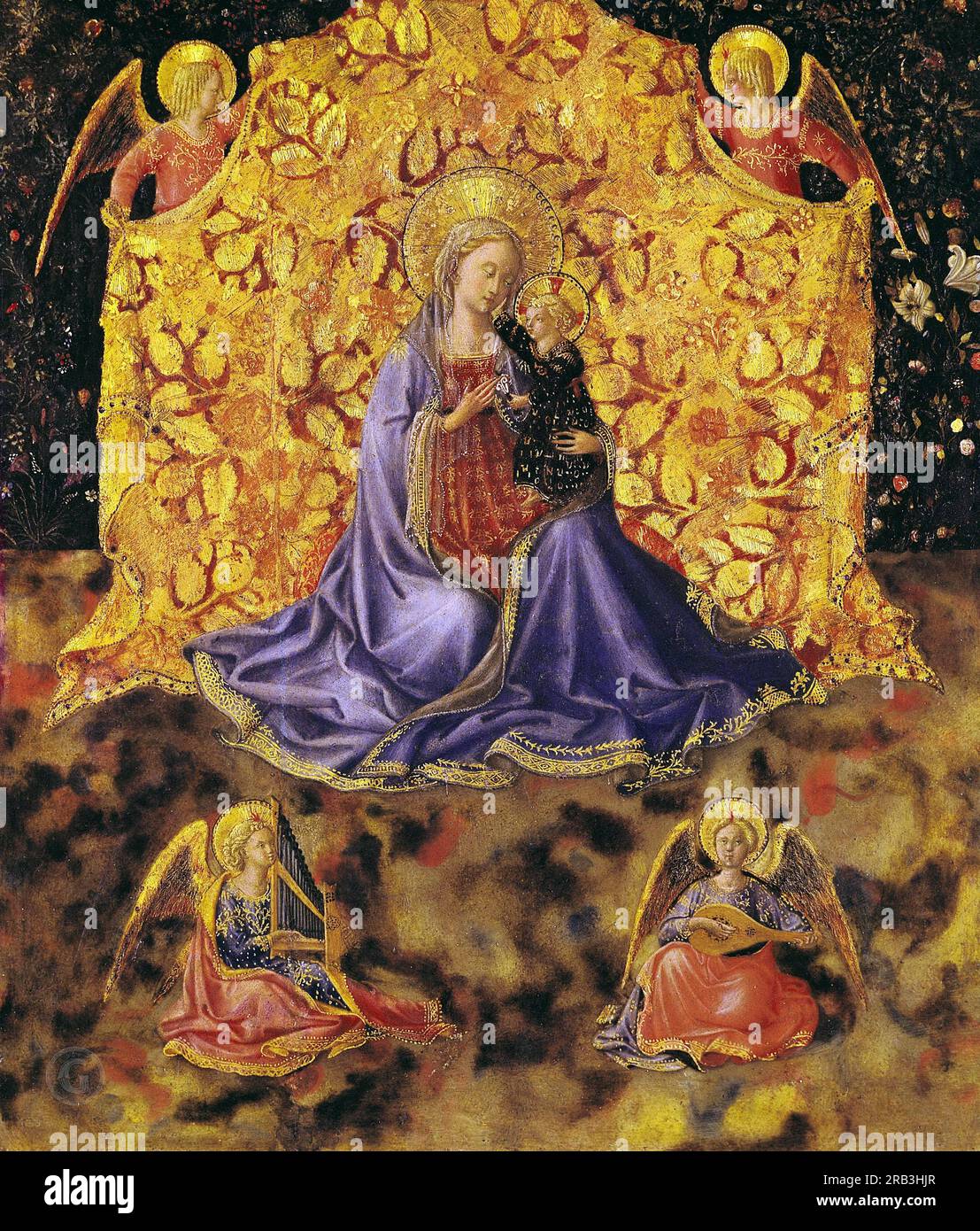 fra-angelico-madonna-of-humility-with-angels-stock-photo-alamy