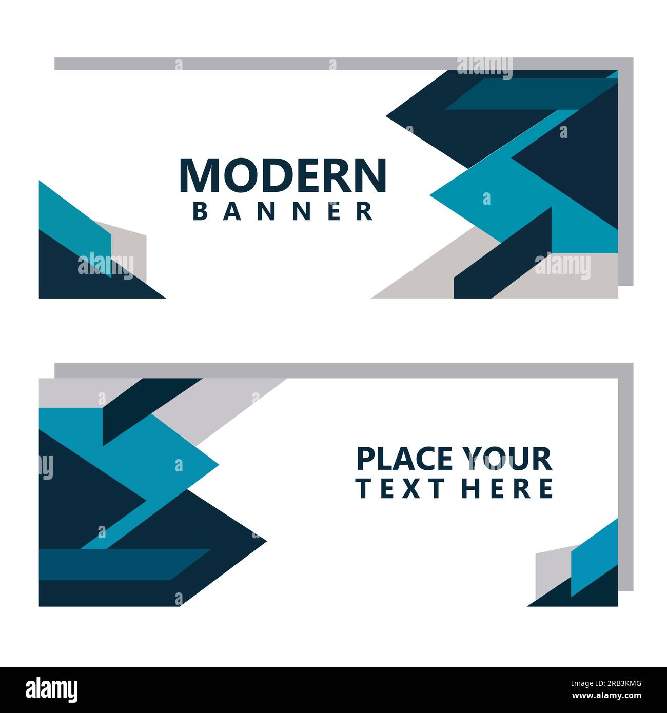 Abstract background geometric taper banner design vector Stock Vector