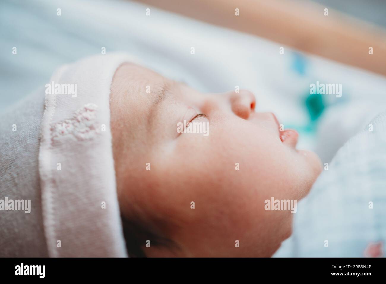 newborn in Hospital Stock Photo