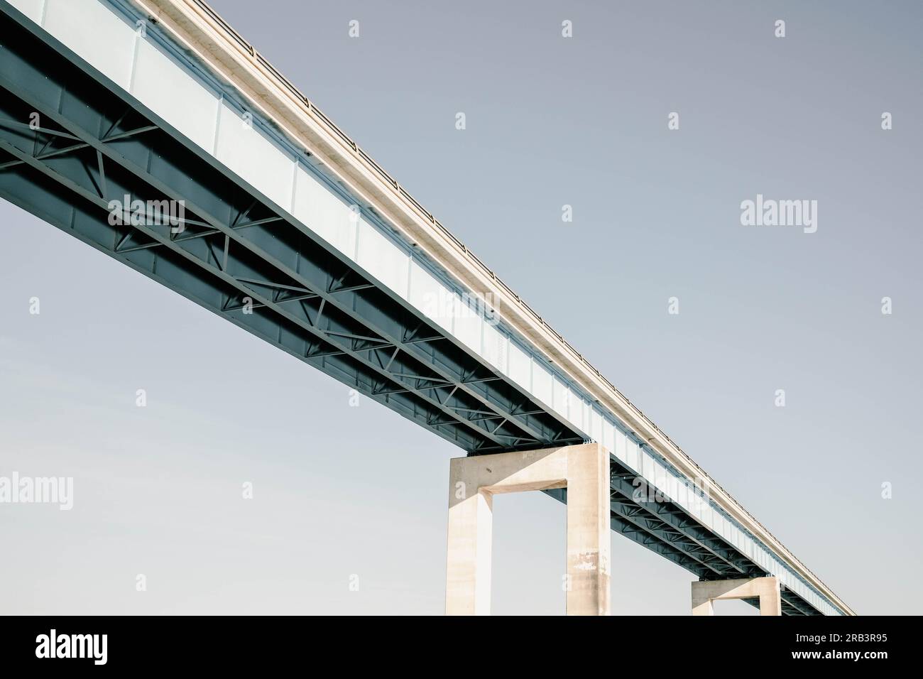 A Tall Bridge in Southern Texas Stock Photo