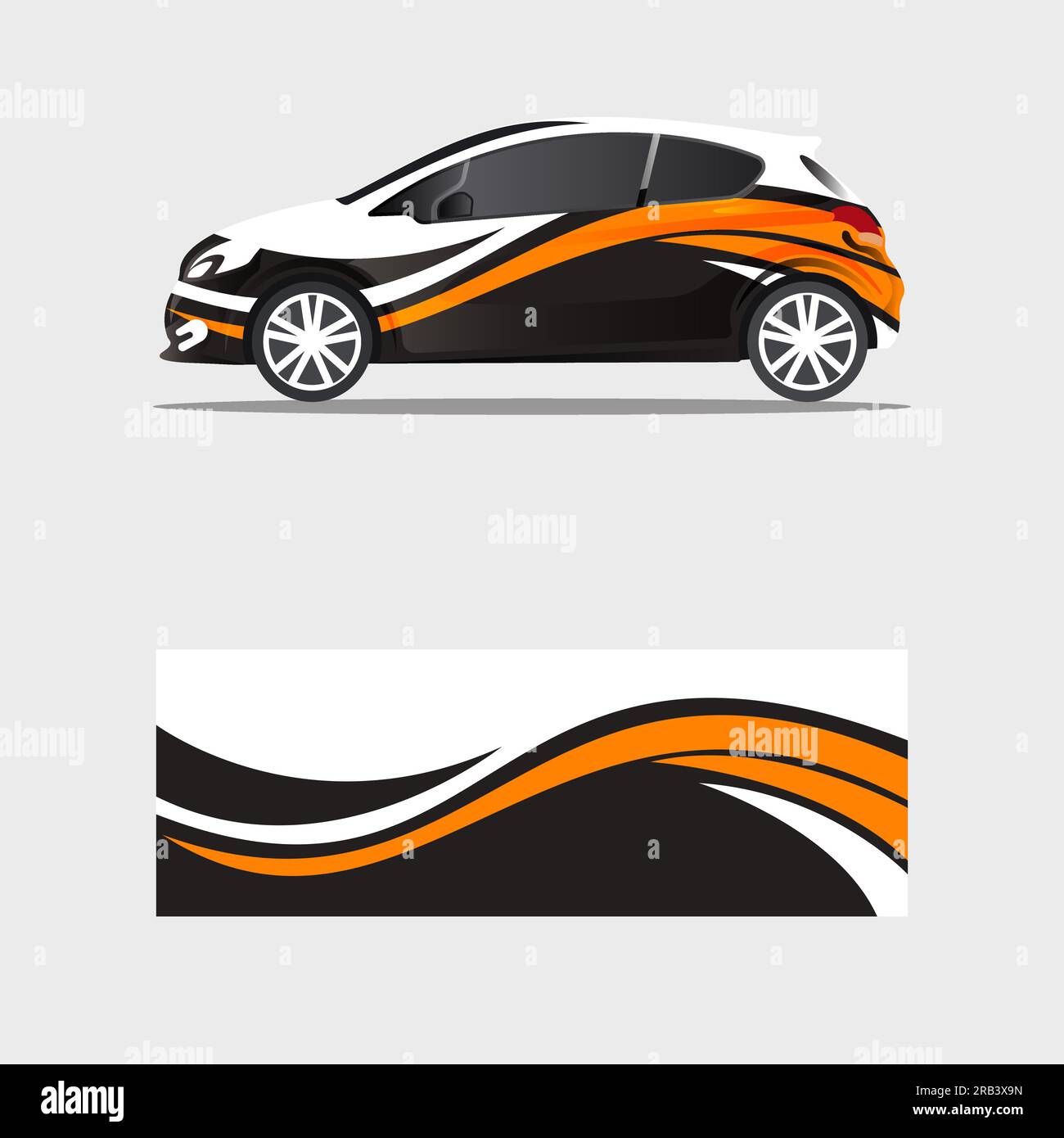 Chrome car decal Stock Vector Images - Alamy