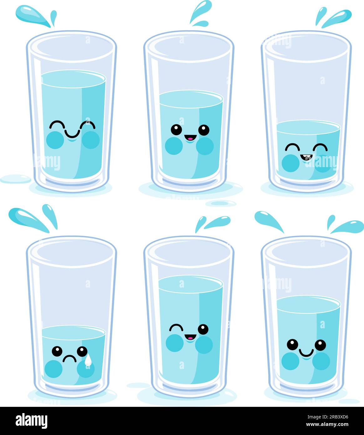 Cartoon Glasses Of Water Vector Illustration Set Stock Vector Image cartoon-glasses-of-water-vector-illustration-set-stock-vector-image