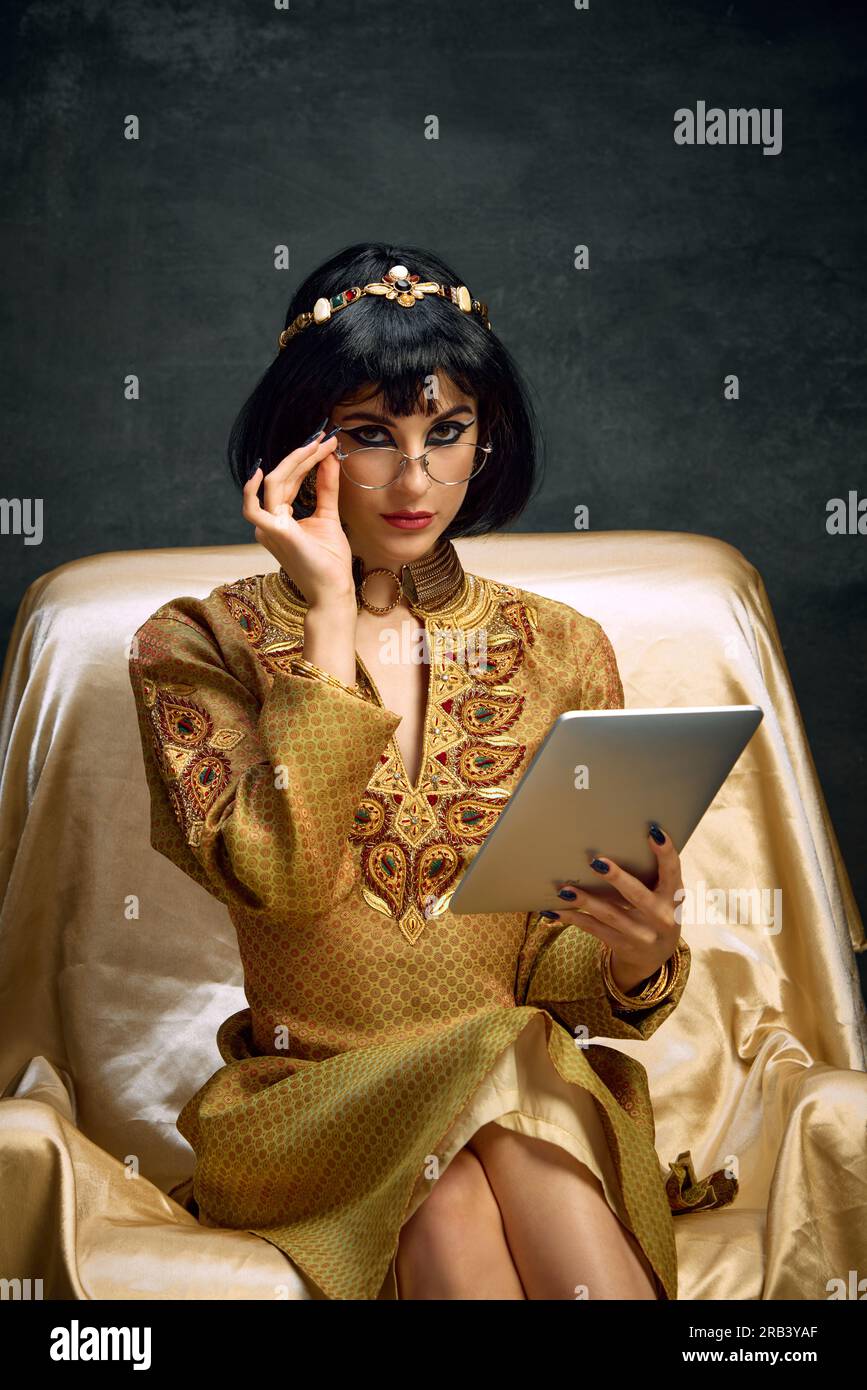 slim fit dress slacks Women's Cleopatra Egyptian Costume – Johnnie Brocks main image 1