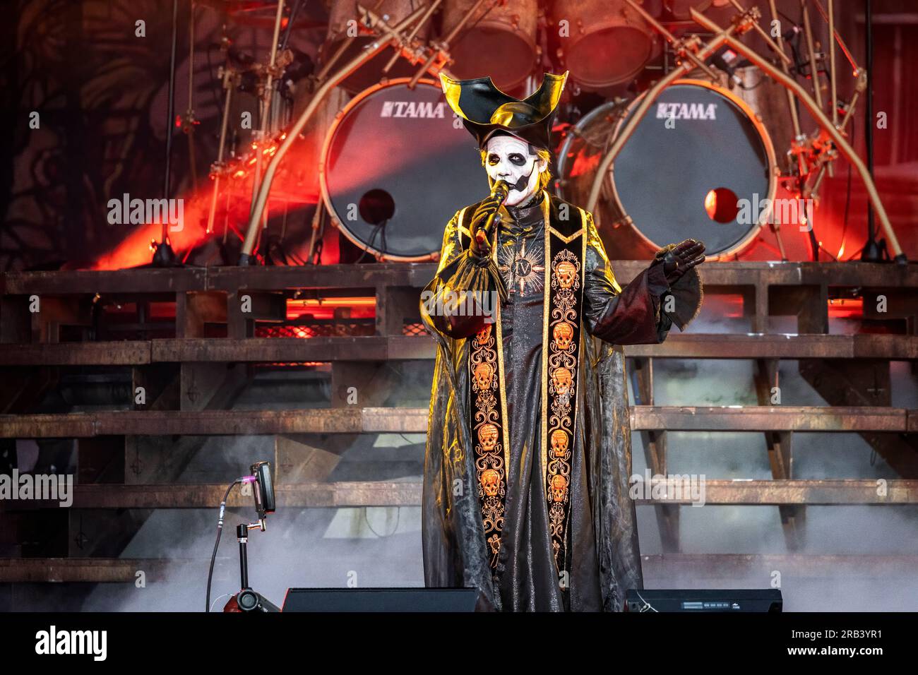 Oslo, Norway. 23rd, June 2023. The Swedish rock band Ghost performs a