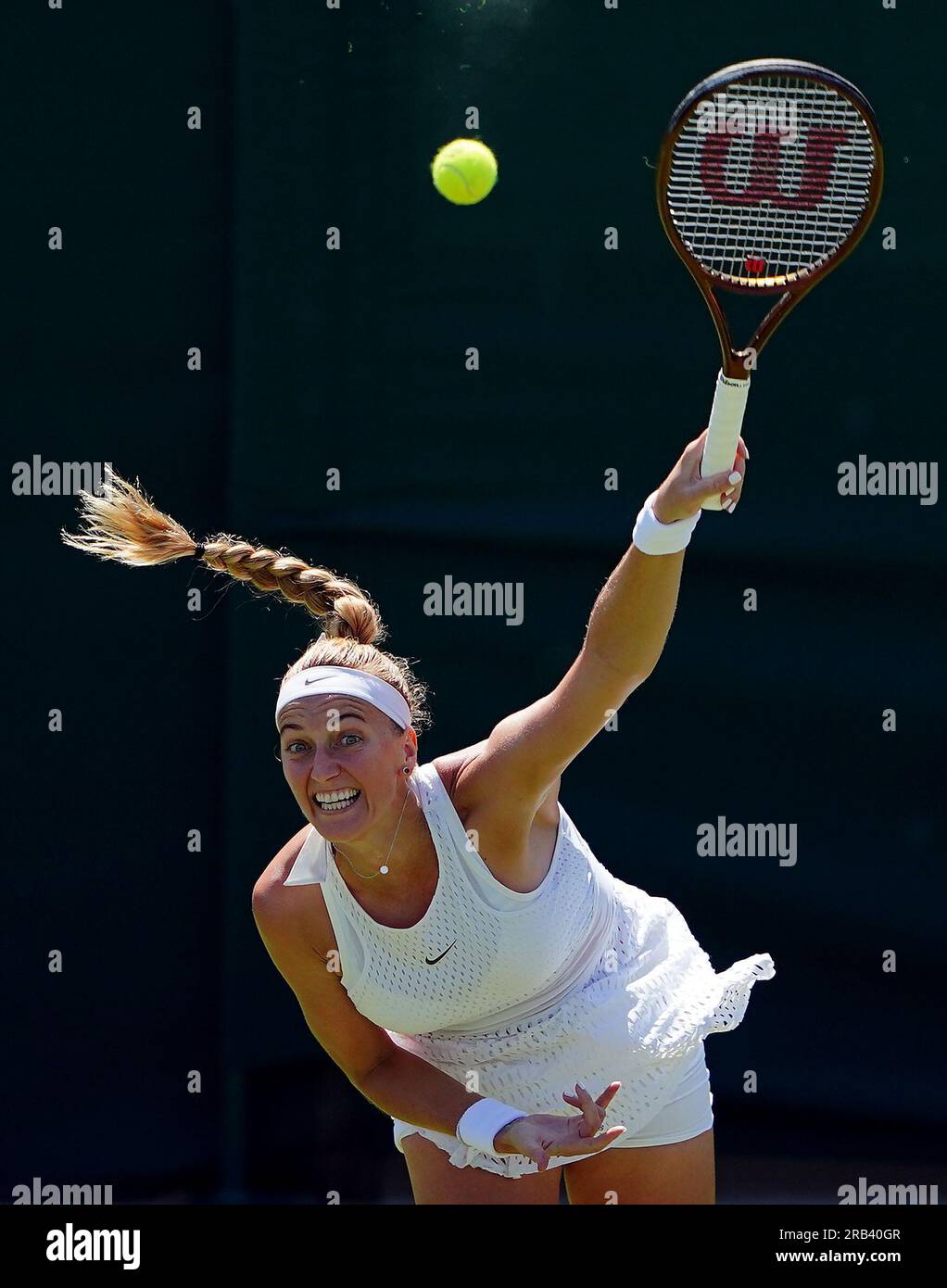 Petra Kvitova In Action Against Aliaksandra Sasnovich not Pictured On petra-kvitova-in-action-against-aliaksandra-sasnovich-not-pictured-on