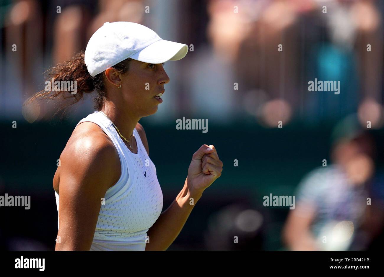 Madison Keys during her match against Viktorija Golubic (not pictured