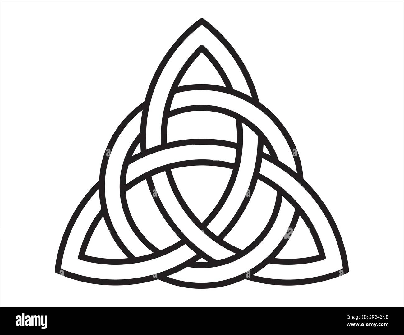 Celtic Knot Icon Silhouette Stock Vector