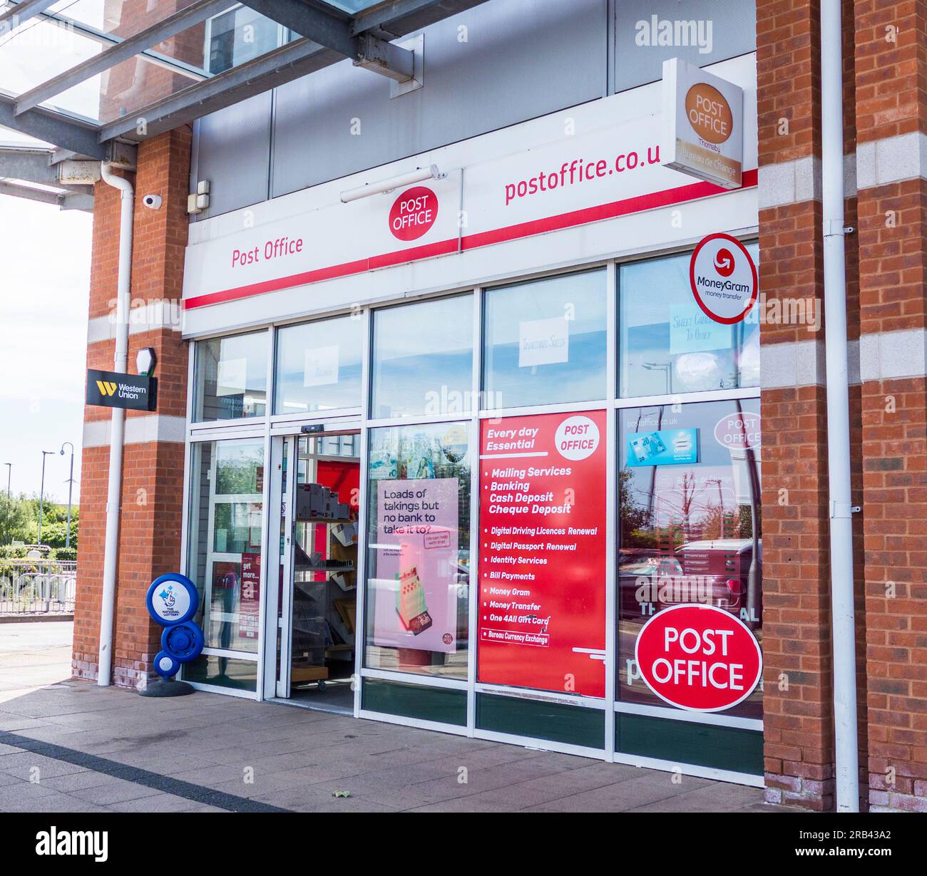 Post Office in Thornaby,England,UK Stock Photo