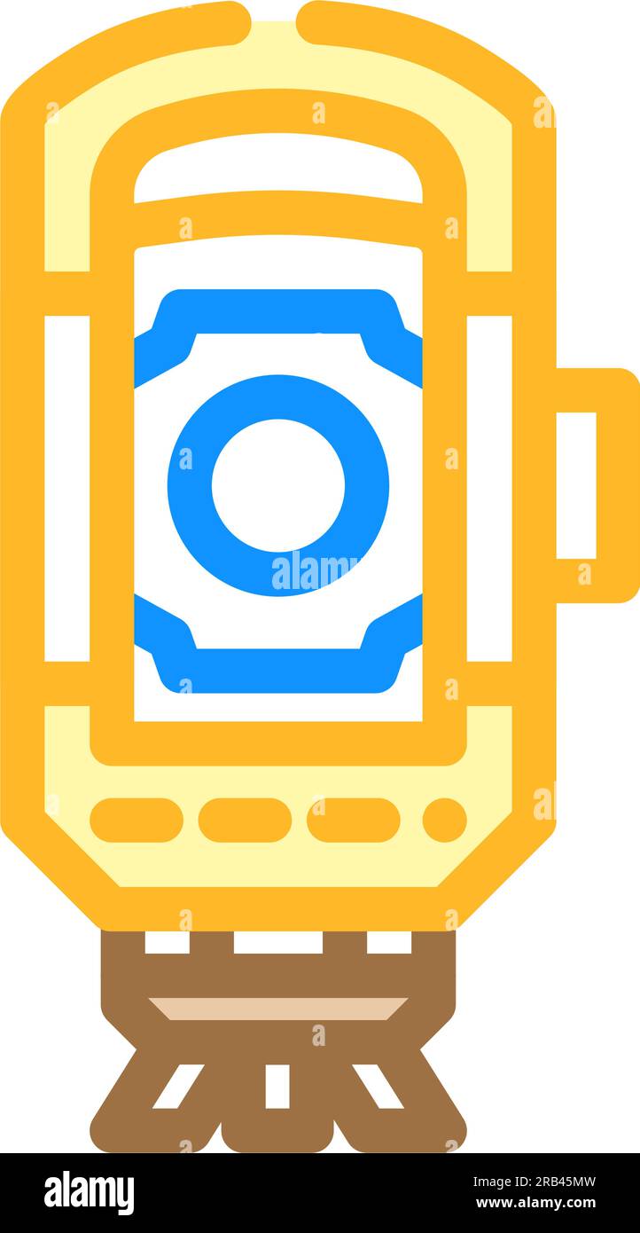 surveyor civil engineer color icon vector illustration Stock Vector ...