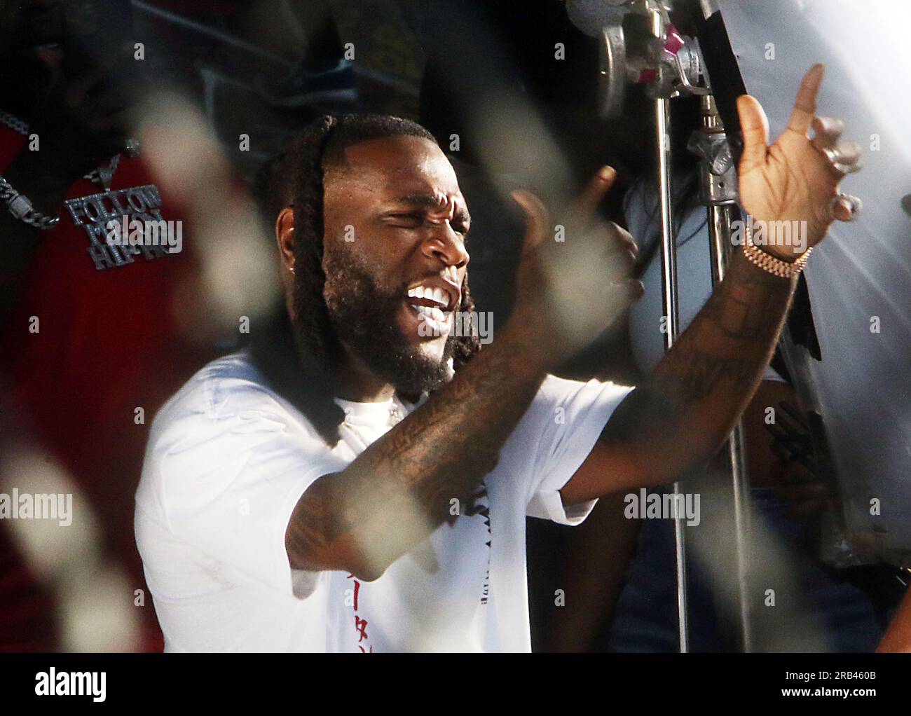 New York, NY, USA. 6th July, 2023. Burna Boy shooting music video in