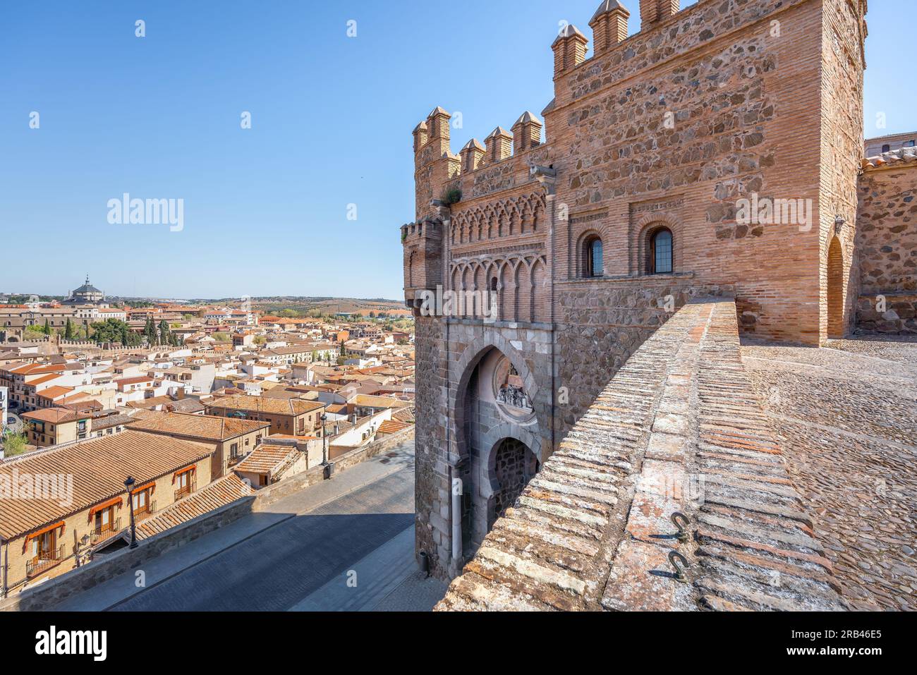 Puerta del Sol Gate - Toledo, Spain Stock Photo